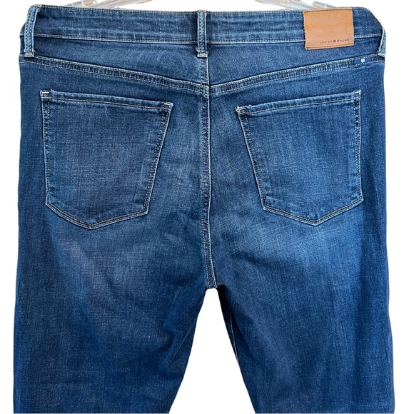 Lucky Brand Jeans Bridgette Skinny Denim Size 12/31 Skinny Jean Distressed Hem - Picture 6 of 7